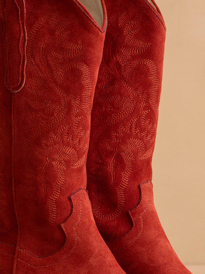 The Amaya | Red Classic Western Boot