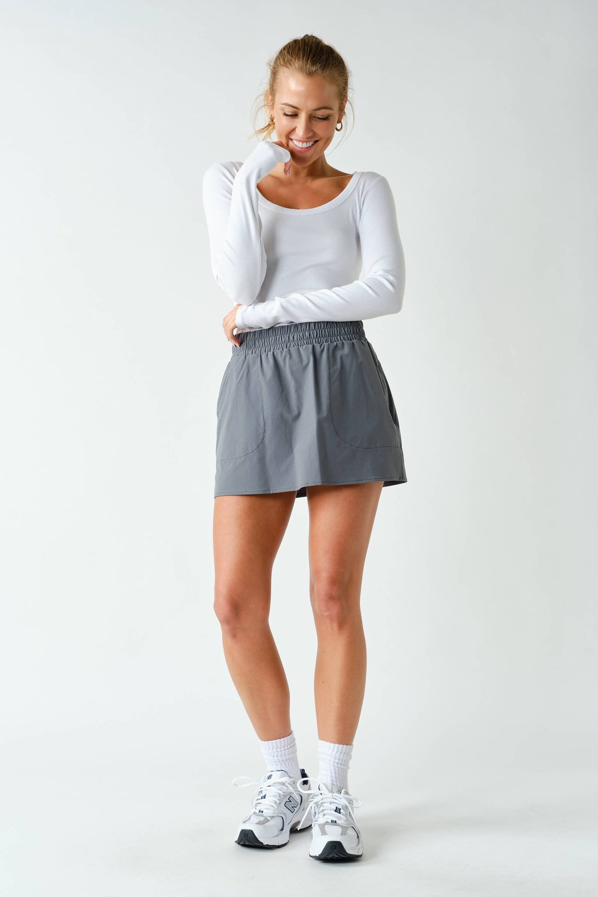 Waverly Micro-Ribbed Long Sleeve Top