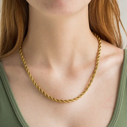 Chelsea Twisted Necklace | Waterproof Jewelry