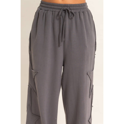Lilly French Terry Star Patch Sweatpants