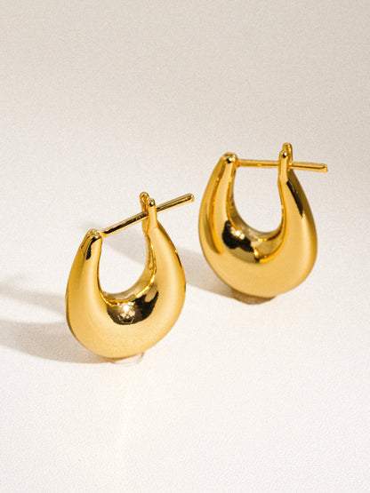 Quinn Droplet Hoop Earring | Waterproof Jewelry