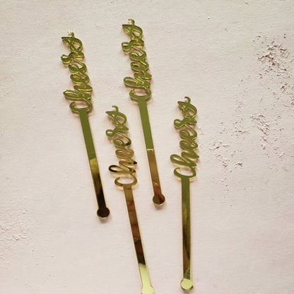 Cheers Swizzle Sticks - Set of 4