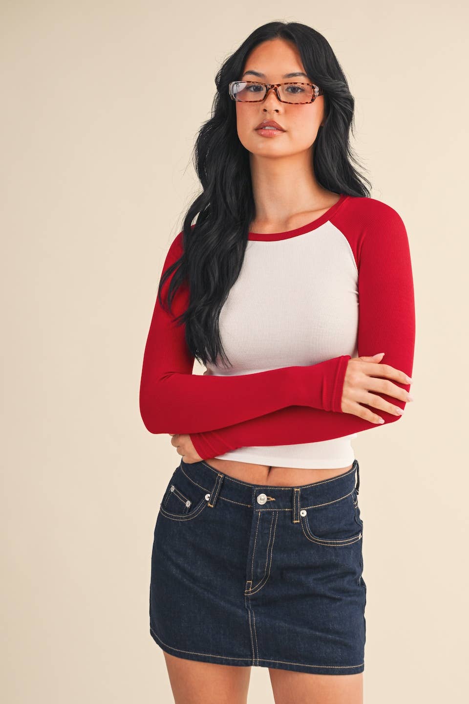 Britt Raglan Long Sleeve Tee