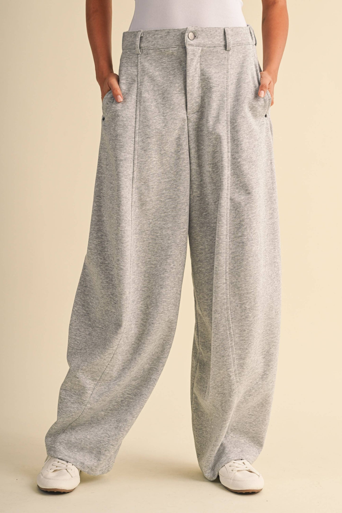 Jenna Sweatpant Barrel Trousers