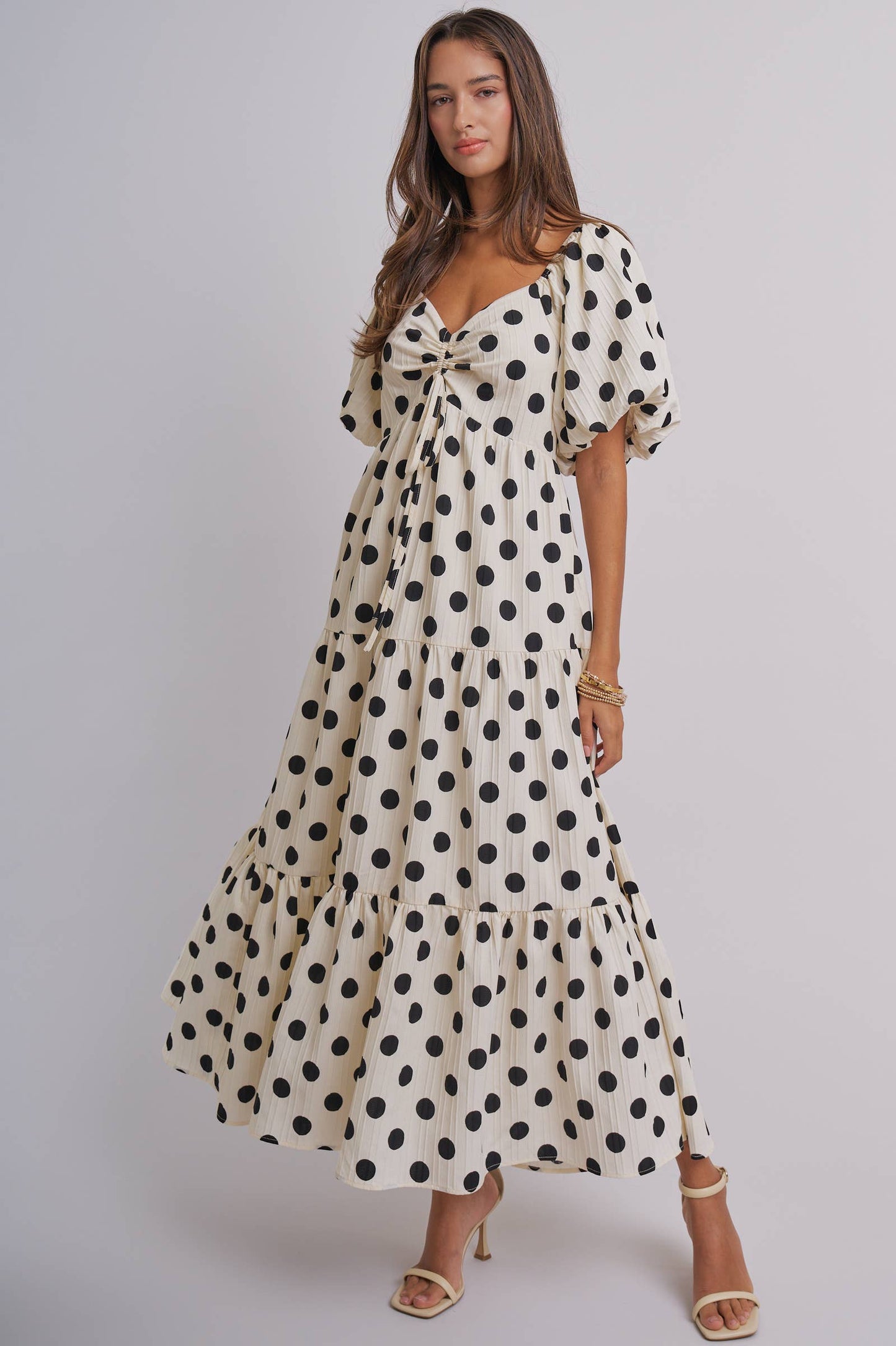 Liana Polka Dot Maxi Dress