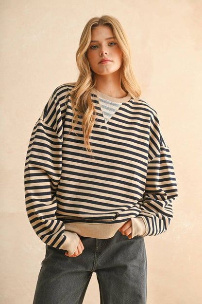 Jenna Striped Pullover
