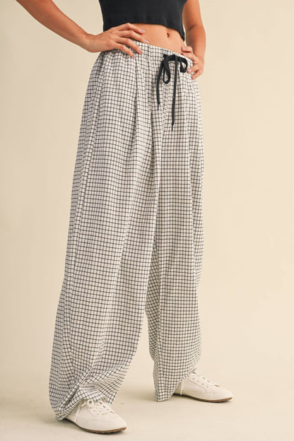 Lauren Checkered Baggy Pants