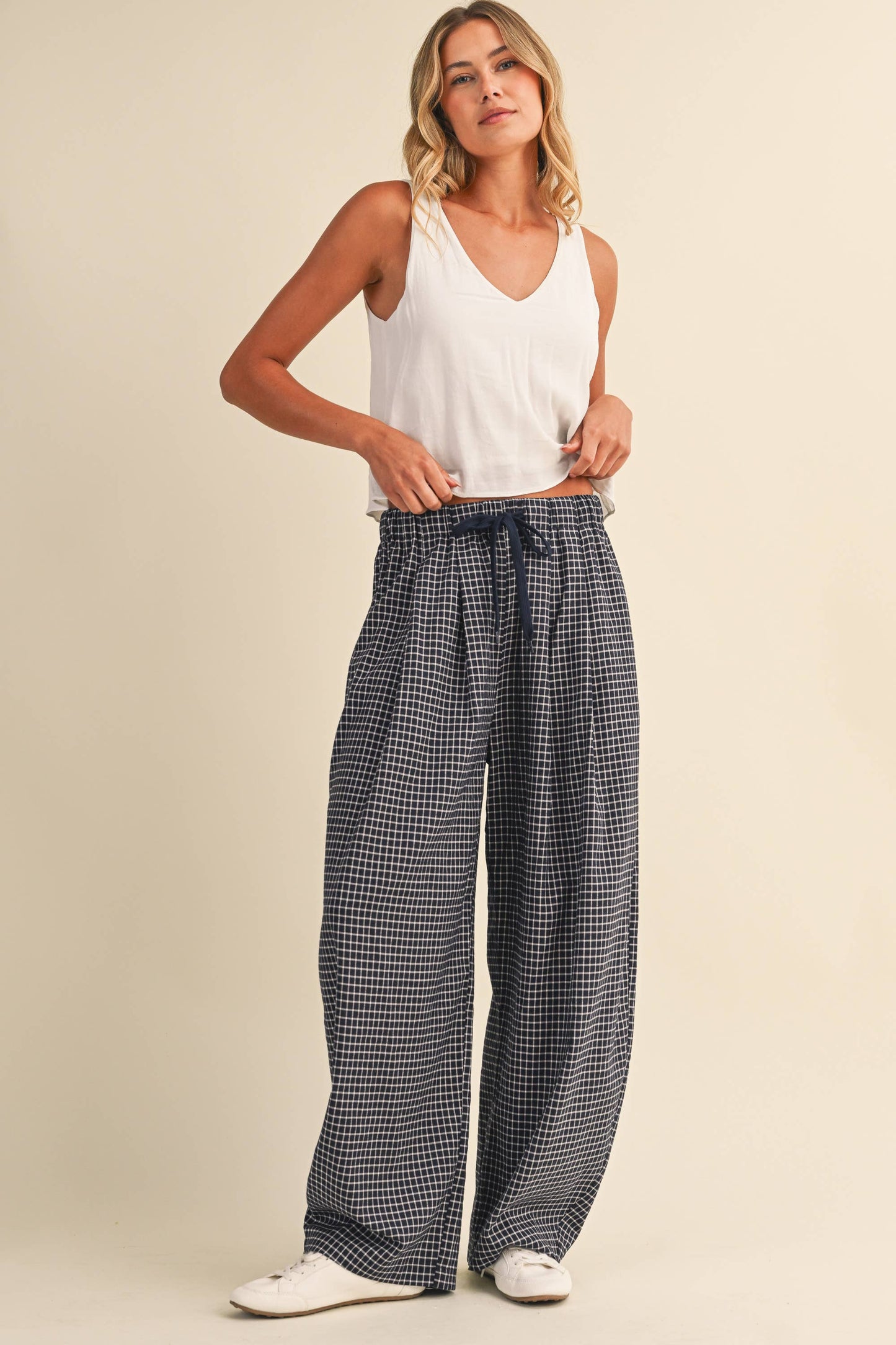 Lauren Checkered Baggy Pants