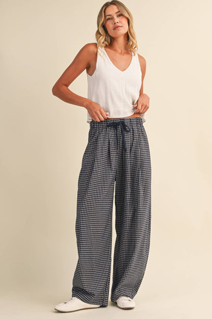 Lauren Checkered Baggy Pants