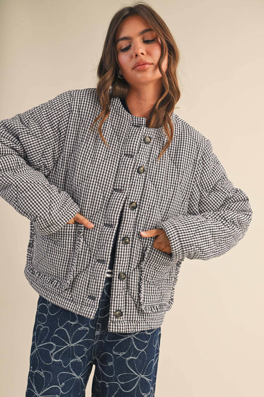 Lola Gingham Quilt Jacket