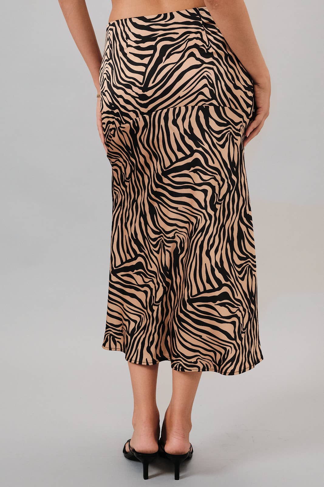 Kitty Zebra Midi Skirt