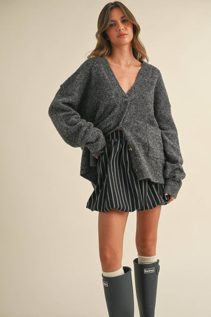 Trina Front Pocket Oversized Cardi