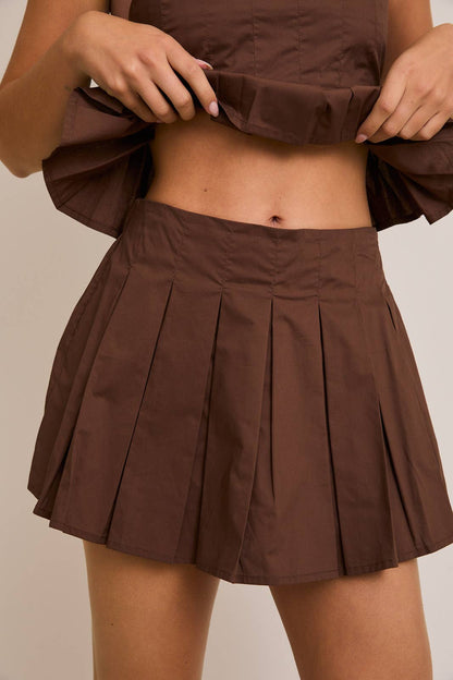 Gina Pleated Skort Set