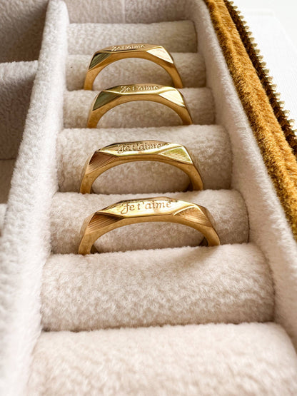 Je t'aime Ring | Waterproof Jewelry