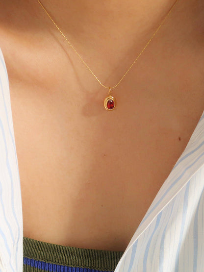Cornelia Gemstone Necklace | Waterproof Jewelry