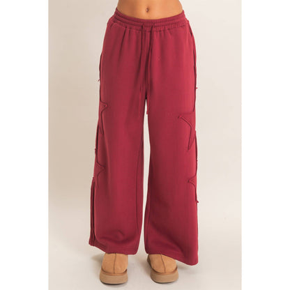 Lilly French Terry Star Patch Sweatpants