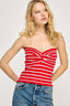 Spicy Striped Tube Top