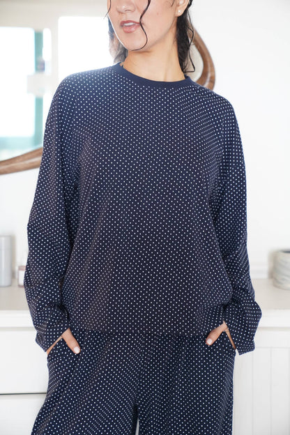 Penny Long Sleeve Polka Dot Top
