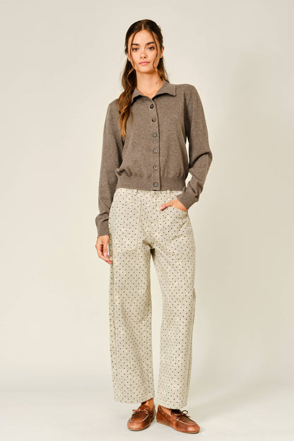 Lucy Polka Dot Barrel Pants