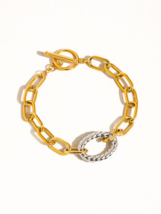Henriette Mixed Metal Bracelet | Waterproof Jewelry
