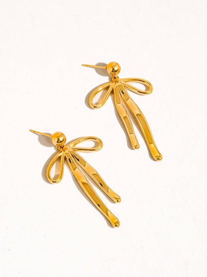 Oliver Bow Earring | Waterproof Jewelry
