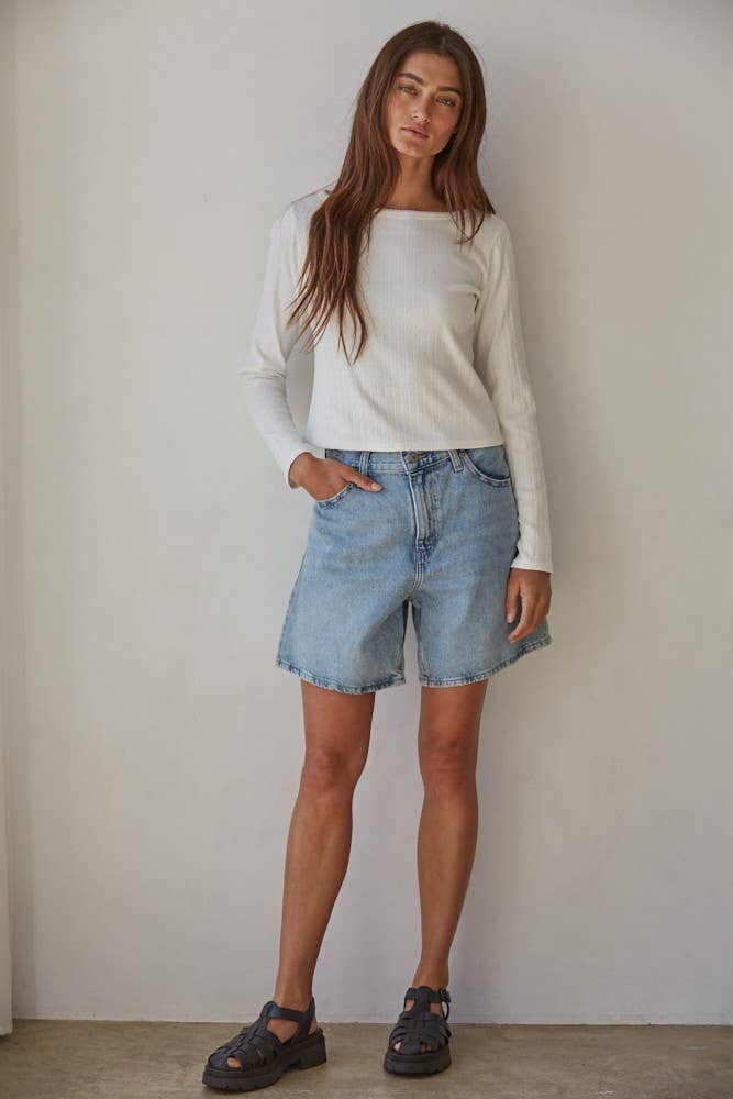Fiona Pointelle Long Sleeve
