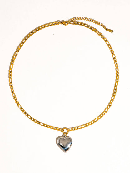 Heidi Mixed Metal Locket Necklace | Waterproof Jewelry