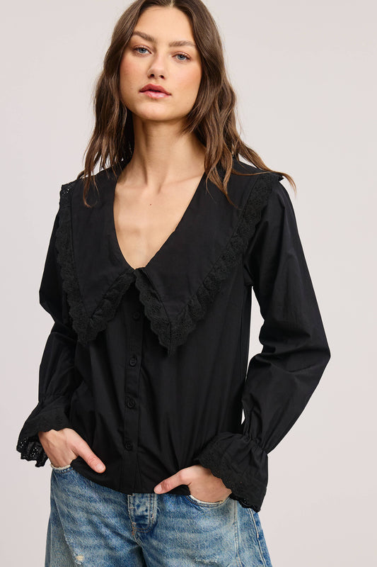 Jenny Bib Collar Blouse