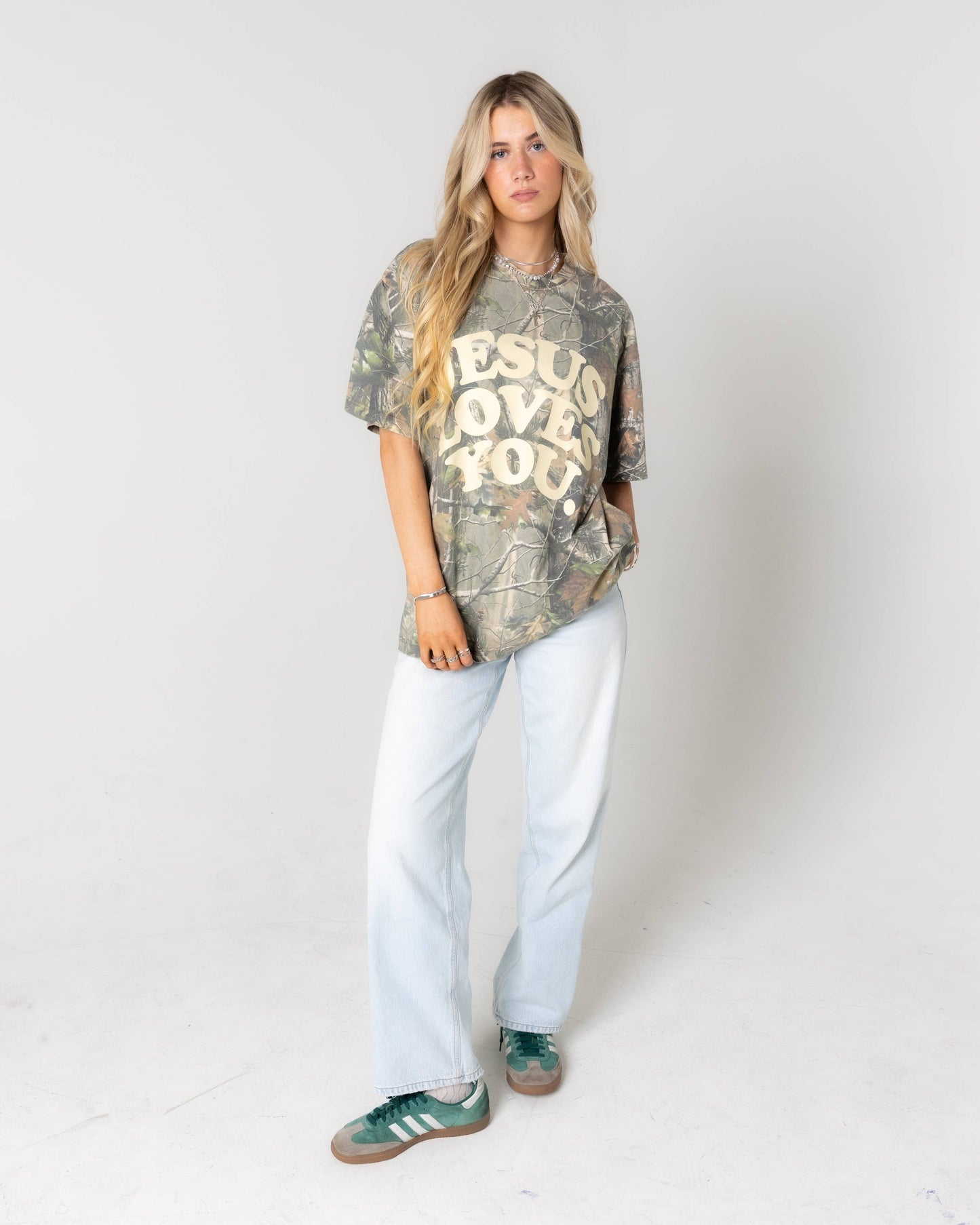 Jesus Loves You | Heavyweight Camo Tee