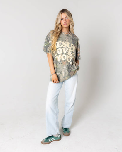 Jesus Loves You | Heavyweight Camo Tee