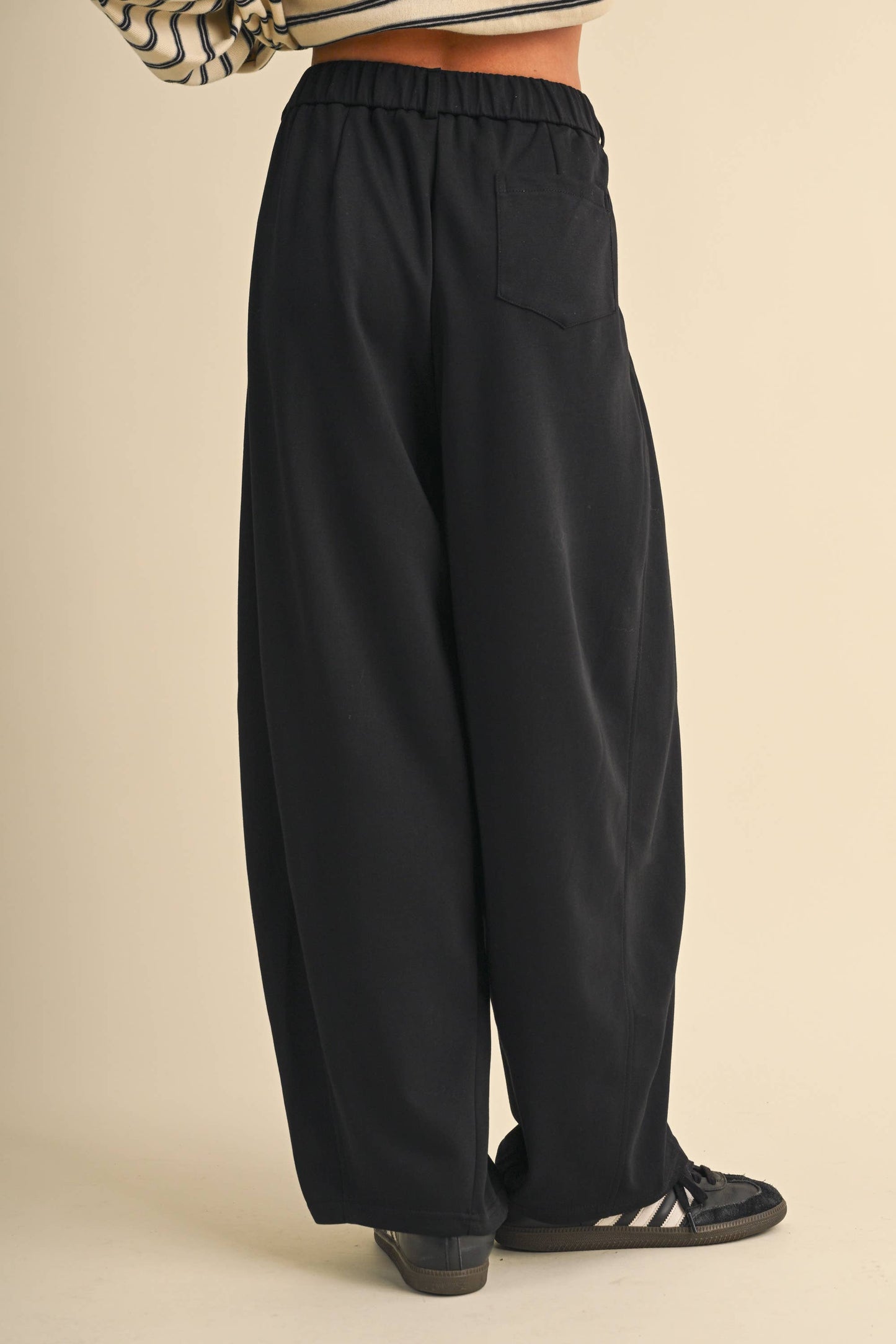 Jenna Sweatpant Barrel Trousers