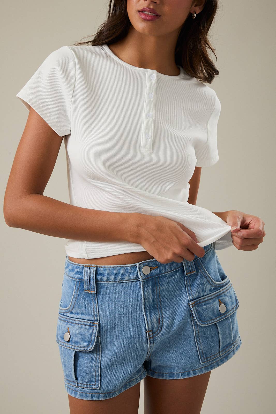 Lila Henley Short Sleeve
