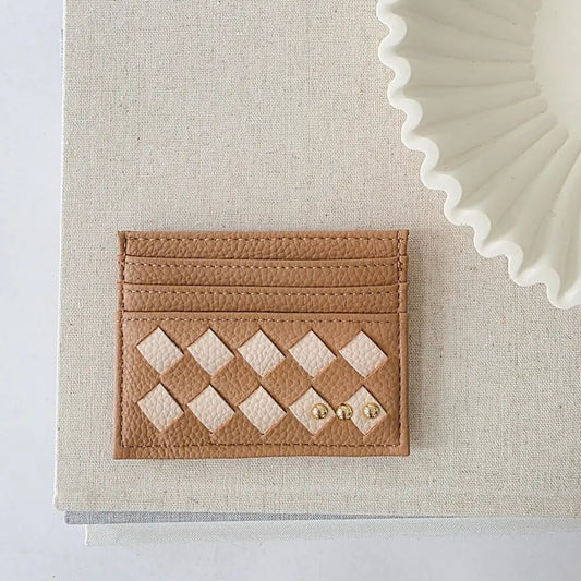 Mariah Woven Small Card Holder Wallet | Pretty Simple