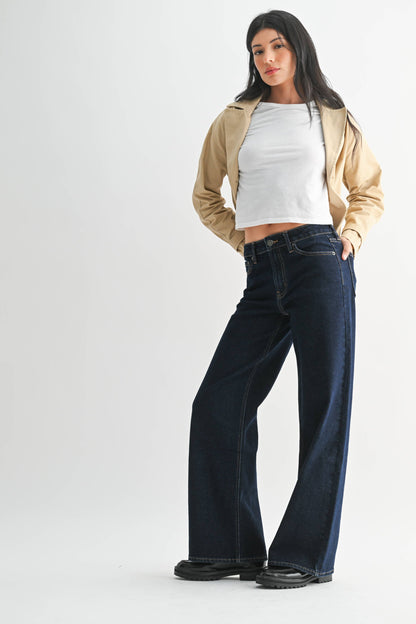 Debby Dark Wash Straight Jean