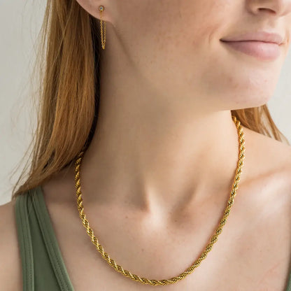 Chelsea Twisted Necklace | Waterproof Jewelry