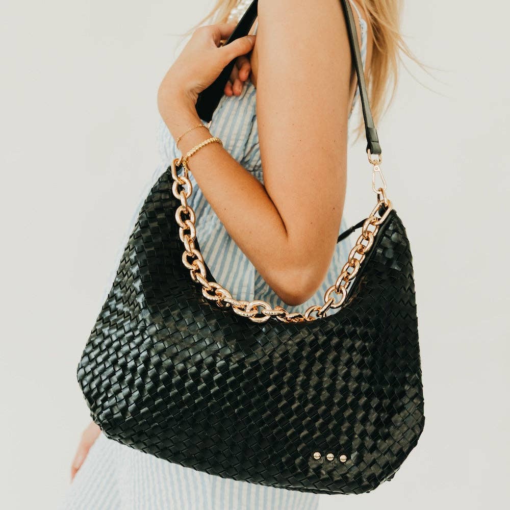 Sienna Slouchy Woven Shoulder Bag | PRETTY SIMPLE