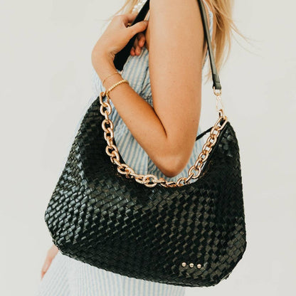 Sienna Slouchy Woven Shoulder Bag | PRETTY SIMPLE