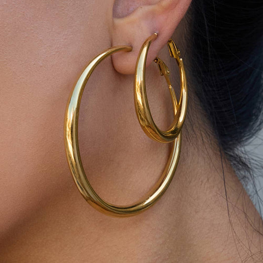 Brinn Hoop Earring | Waterproof Jewelry