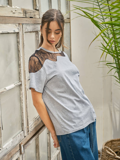 Paloma Lace Detail Tee