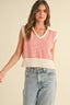 Trina Stripe Knit Vest