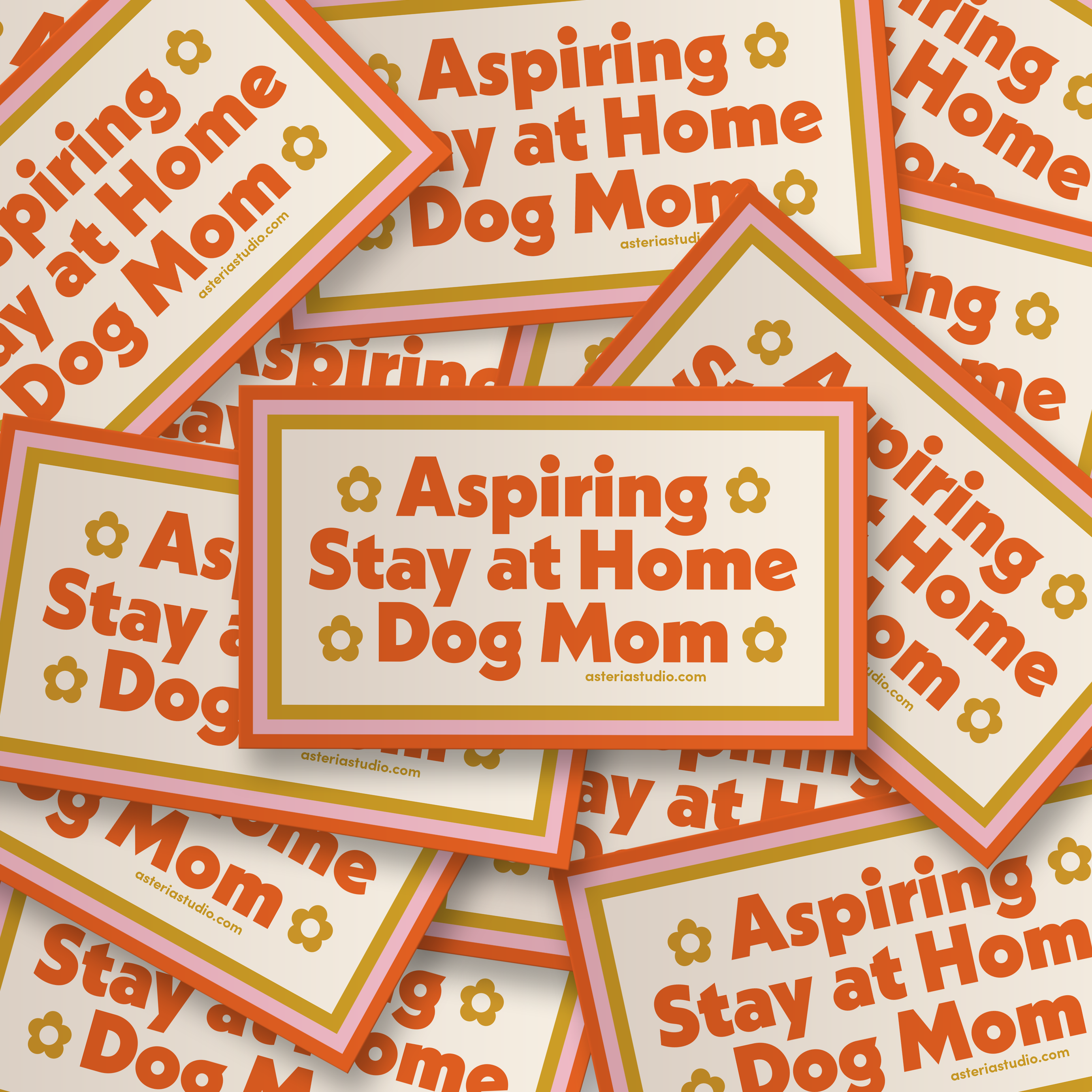 Aspiring Stay at Home Dog Mom Sticker