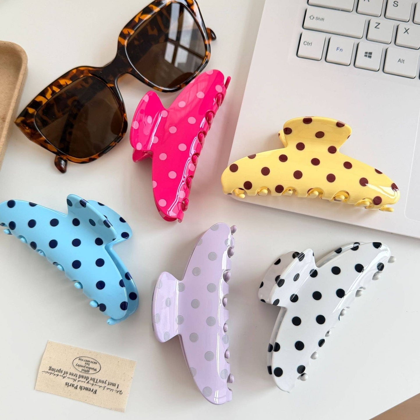 Nina Polka Dot Claw