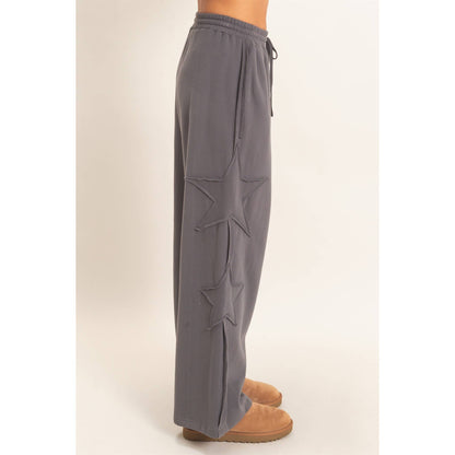 Lilly French Terry Star Patch Sweatpants