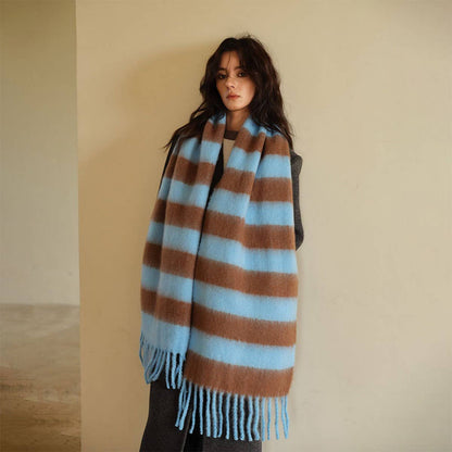 Mayci Oversized Stripe Scarf