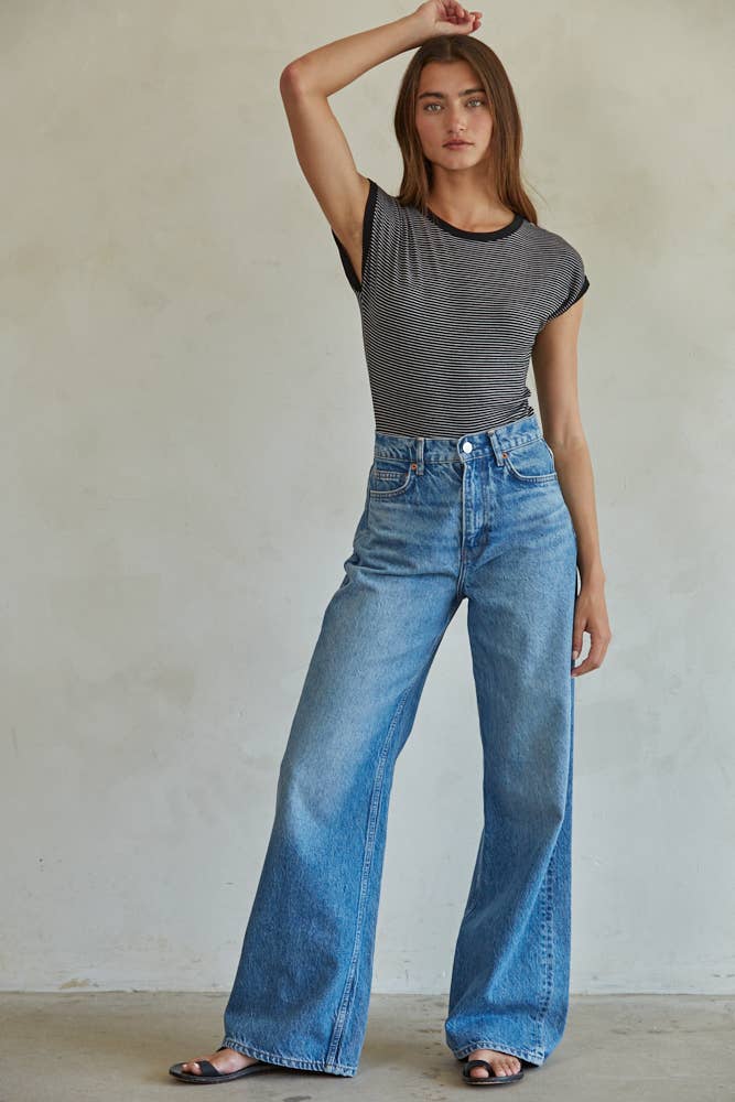 Frankie Striped Bodysuit