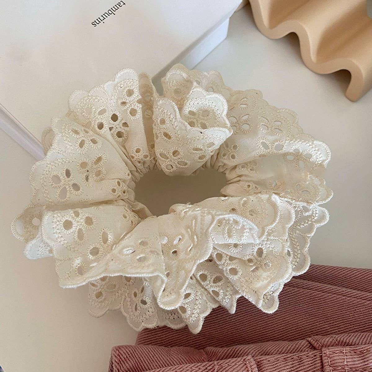 Lace Hair Scrunchies