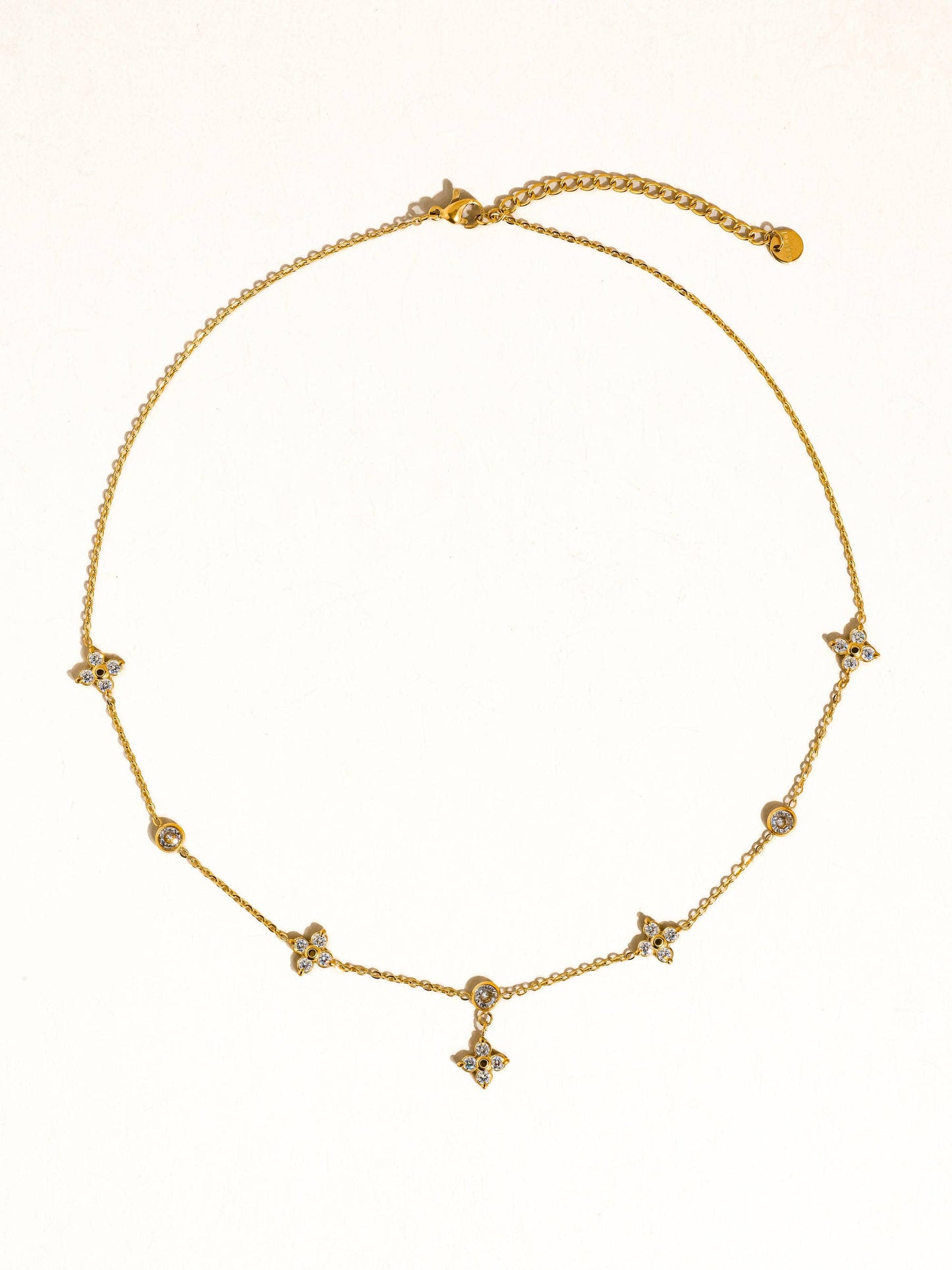 Aveline Floral Chain Necklace | Waterproof Jewelry