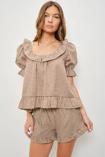 Kora Gingham Top