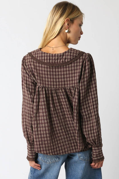 Alexis Plaid Blouse