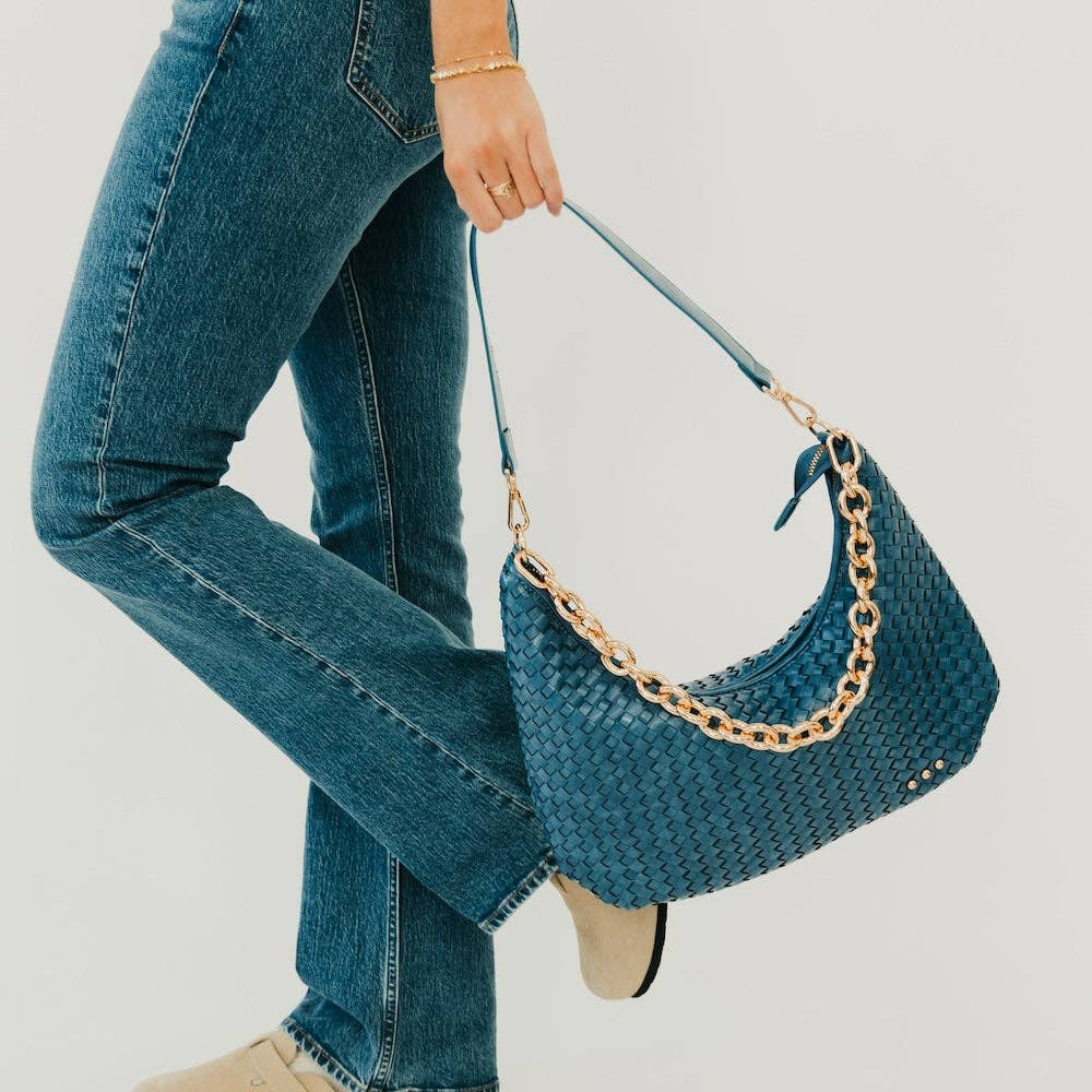 Sienna Slouchy Woven Shoulder Bag | PRETTY SIMPLE